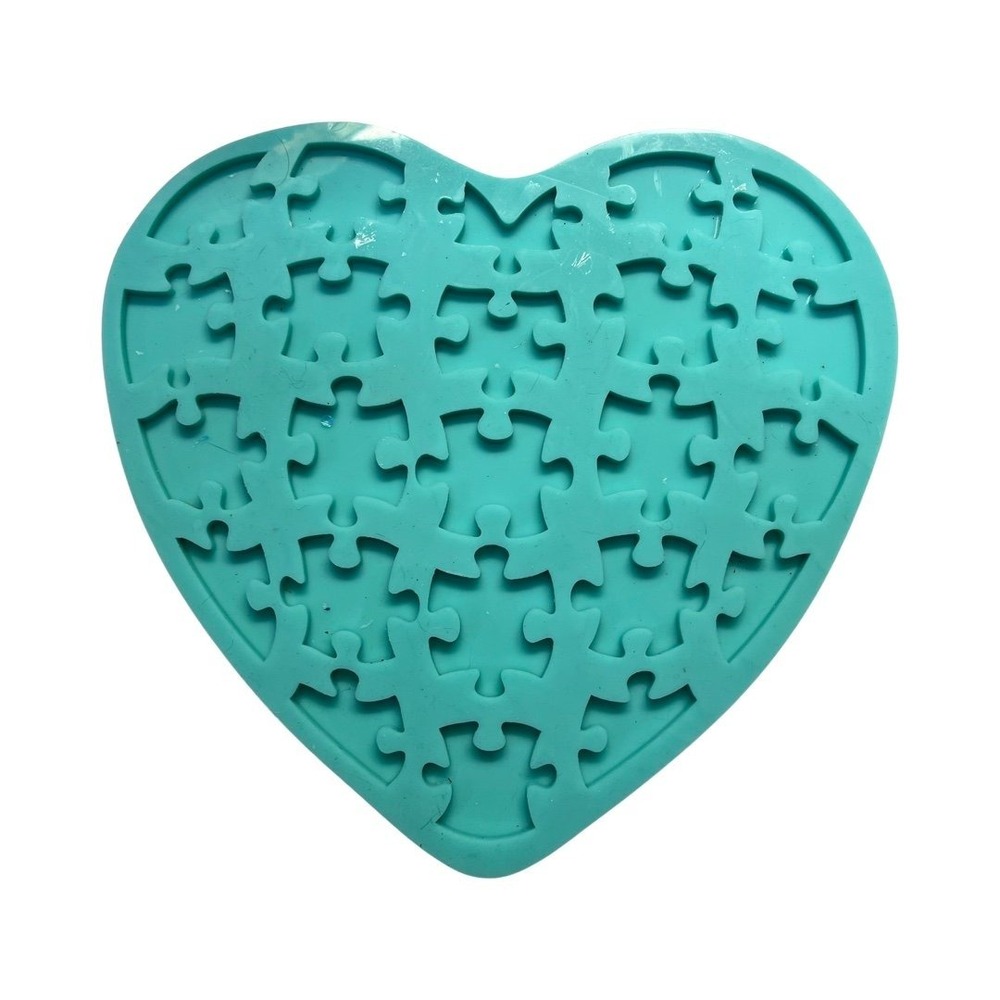 9x11 silicon Heart Puzzle Resin mold